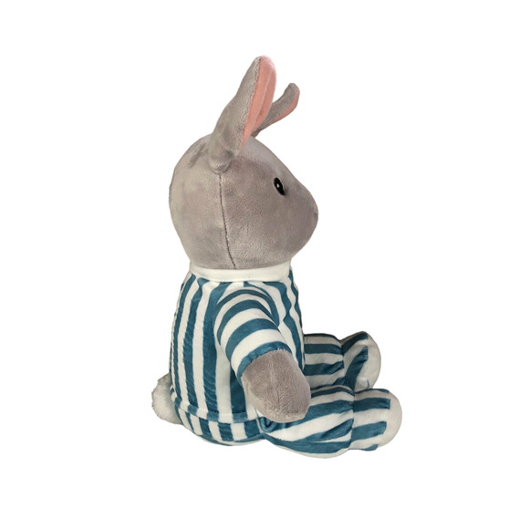 Kohl's Cares Goodnight Moon Gray Bunny Rabbit Pajamas Plush Stuffed Toy - Picture 4 of 6